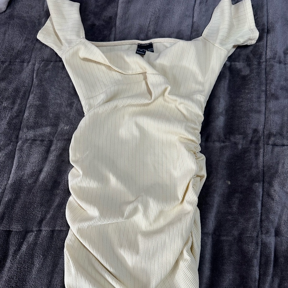 Off white windsor fitted dress